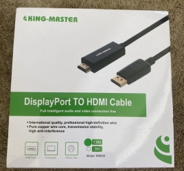 DisplayPort to HDMI cable King Master