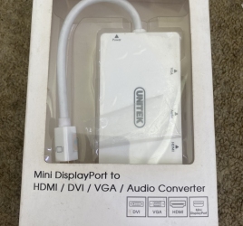 Mini DisplayPort to HDMI DVI VGA Audio Conver