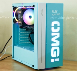 vỏ case Gaming VSP OMG xanh=đen