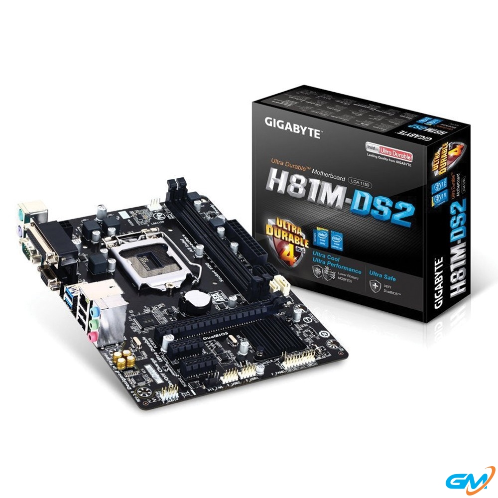 Mainboard Gigabyte H81M-DS2--bão hành 24 tháng chính hãng