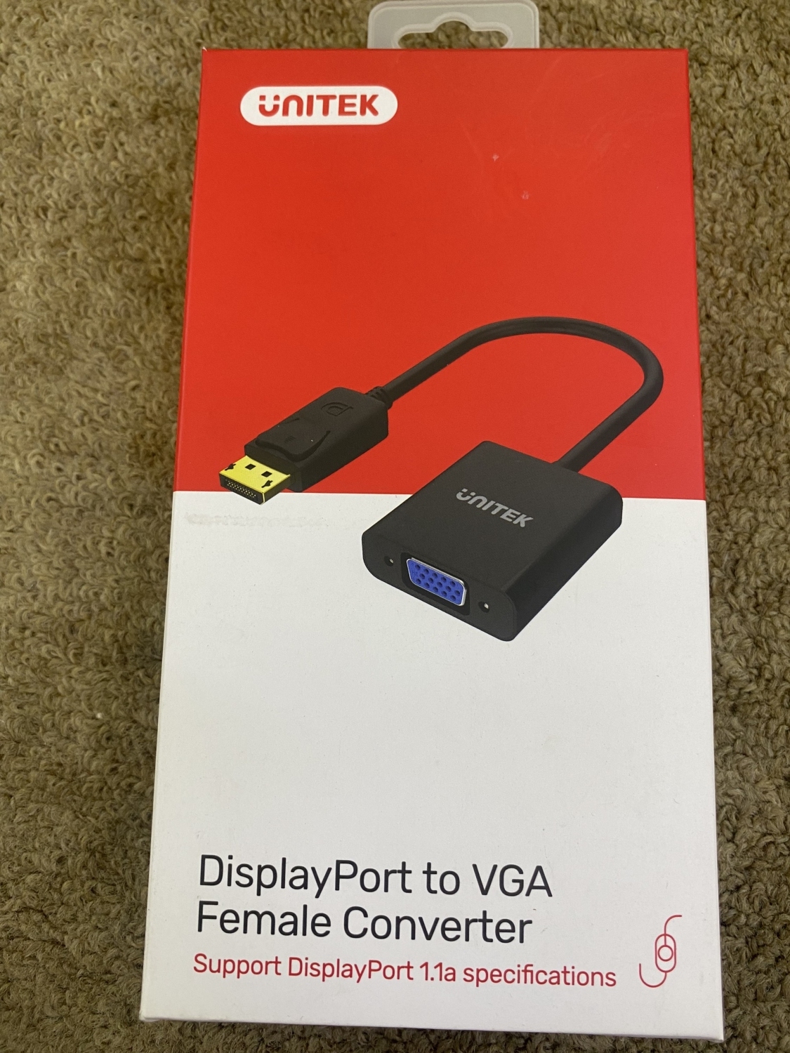 DisplayPort to VGA Female Converter