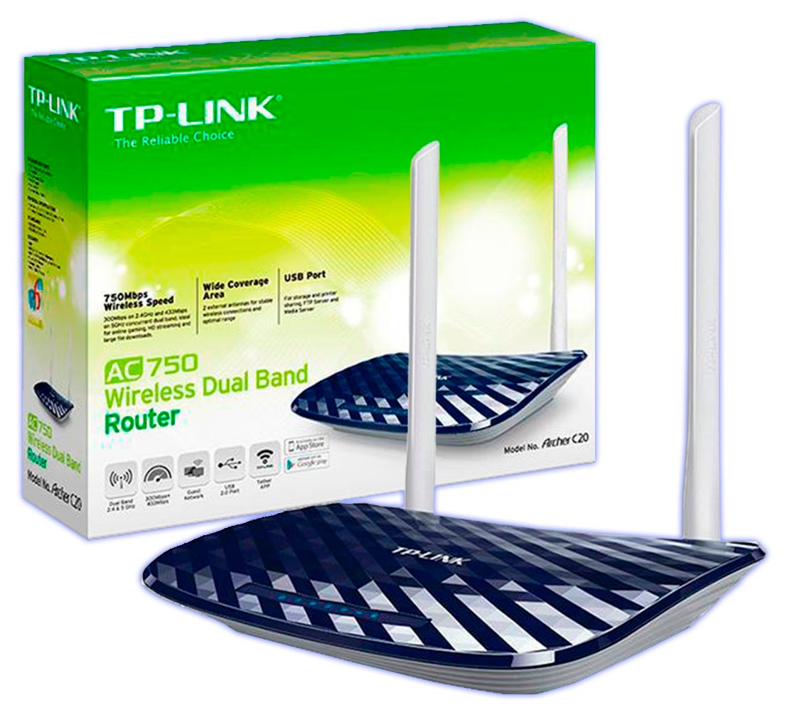 Tp-link- C20 Router Wi-Fi Băng Tần Kép AC750