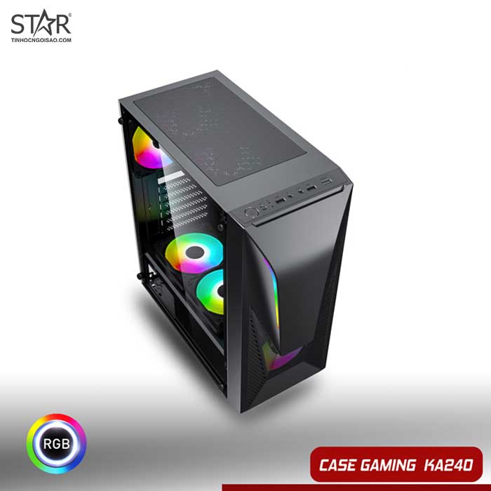 Case VSPTECH Gaming KA-240 - có fan đầy đủ