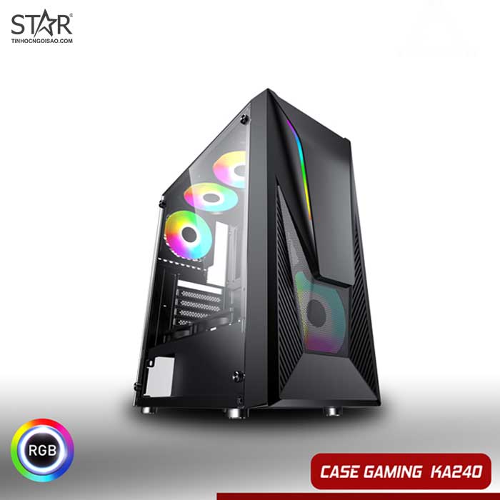 Case VSPTECH Gaming KA-240 - có fan đầy đủ