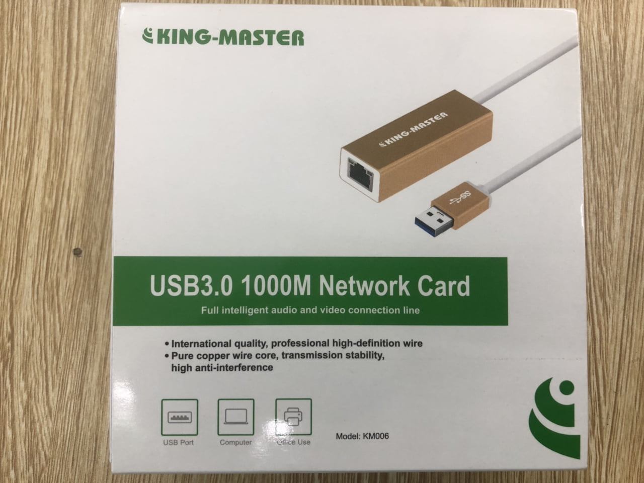 Cáp chuyển đổi USB 3.0 -> Lan Kingmaster 1000M